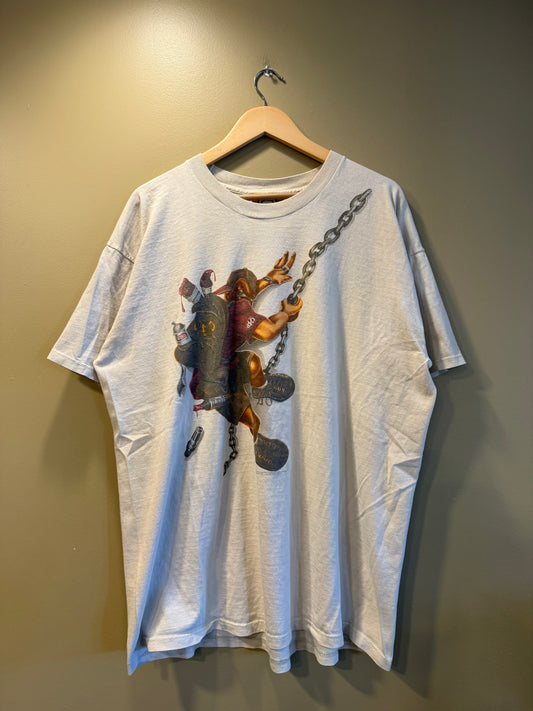 Vintage Ecko Unlimited Graffiti Burglar & Lock T-Shirt- XL