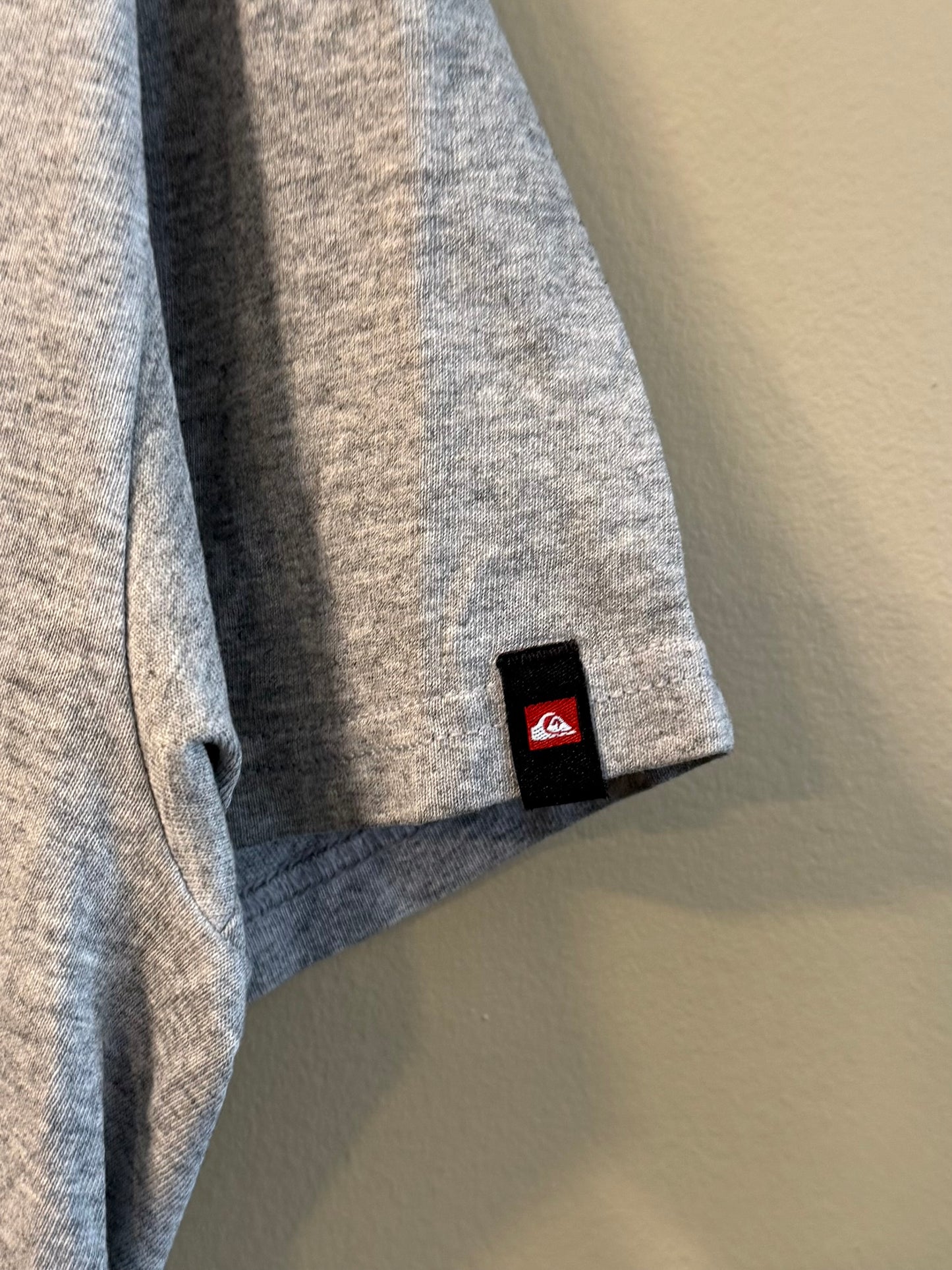 Vintage Quiksilver Boarding Company Gray Spellout T-Shirt- M