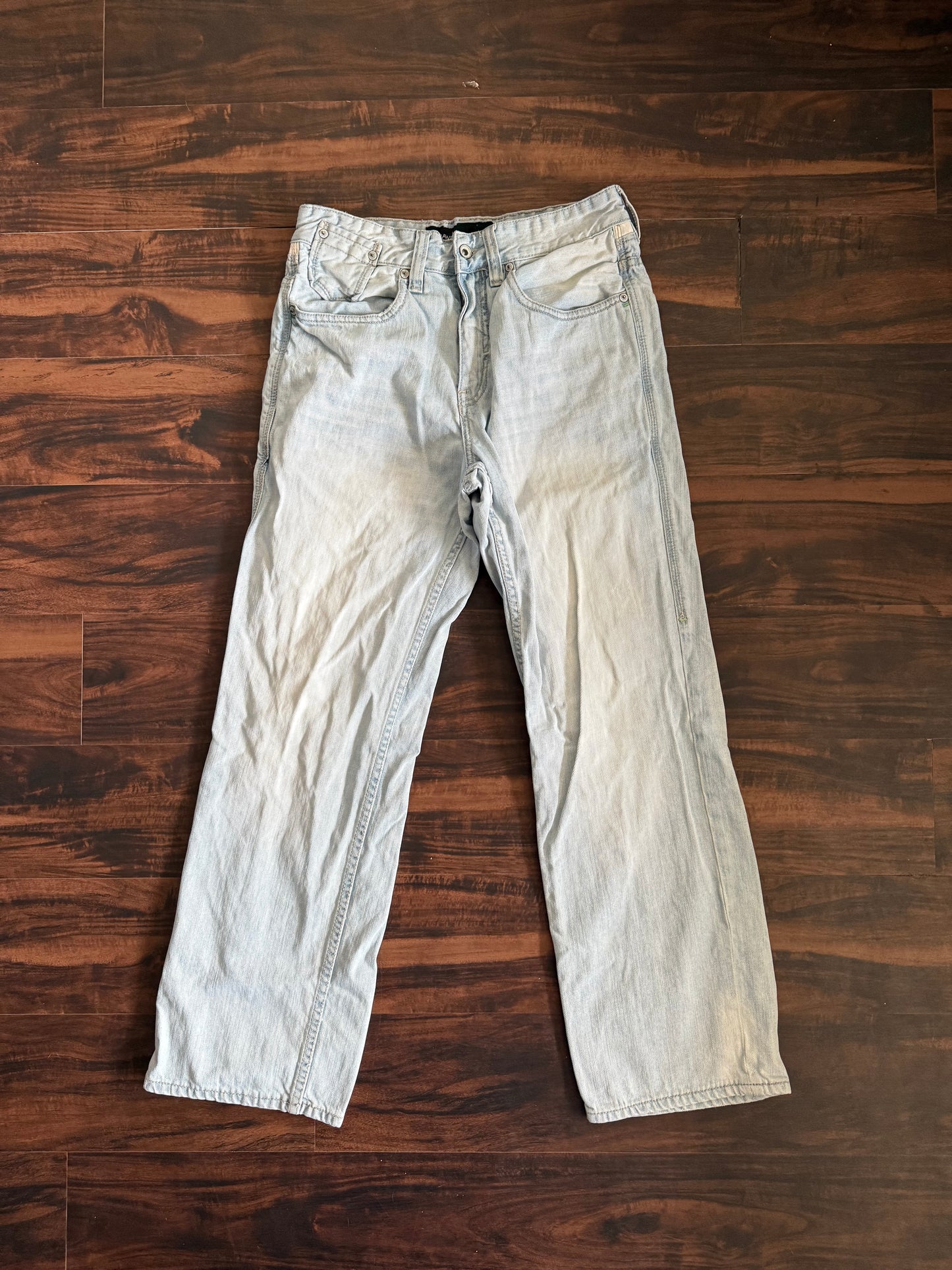 Vintage Y2K Rocawear Light Wash Embroidered Denim Jeans- 31x30