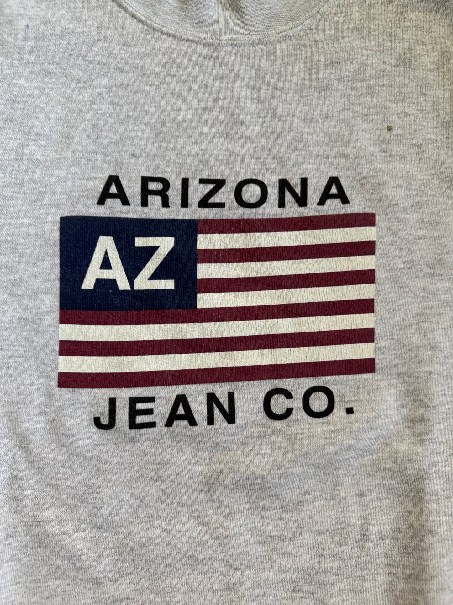 Vintage Arizona Jean Company American Flag Gray Crewneck Sweatshirt- XL