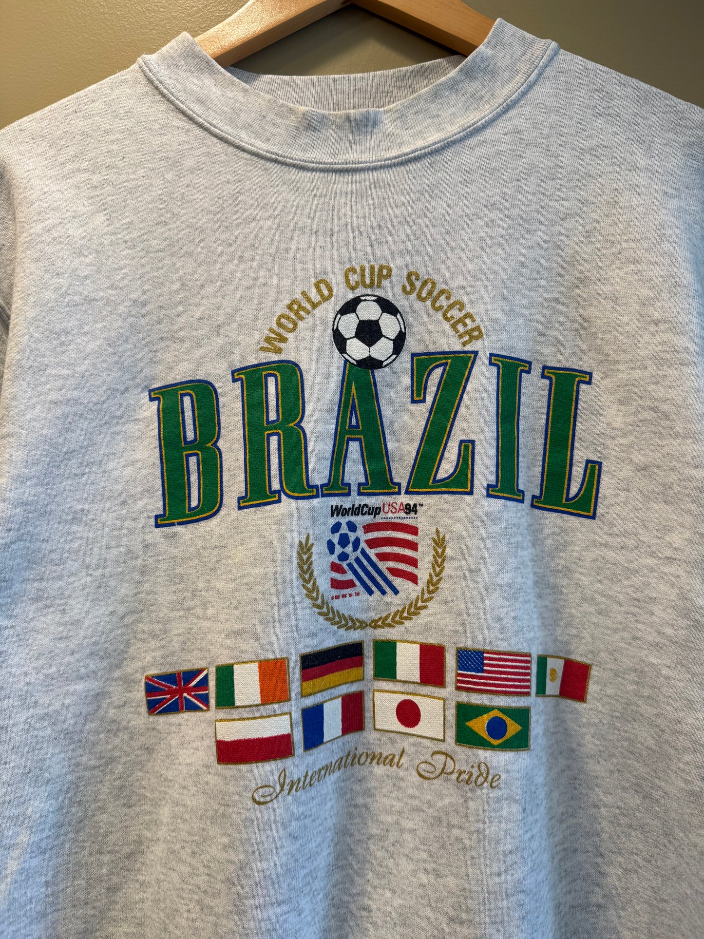 Vintage Brazil World Cup Crewneck Sweatshirt- M