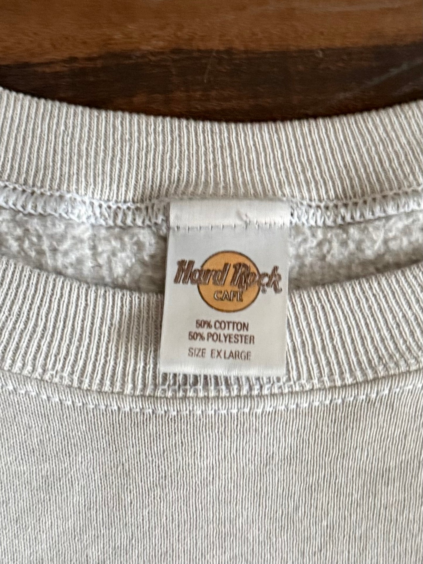 Vintage Hard Rock Cafe Paris Globe Crewneck Sweatshirt- XL