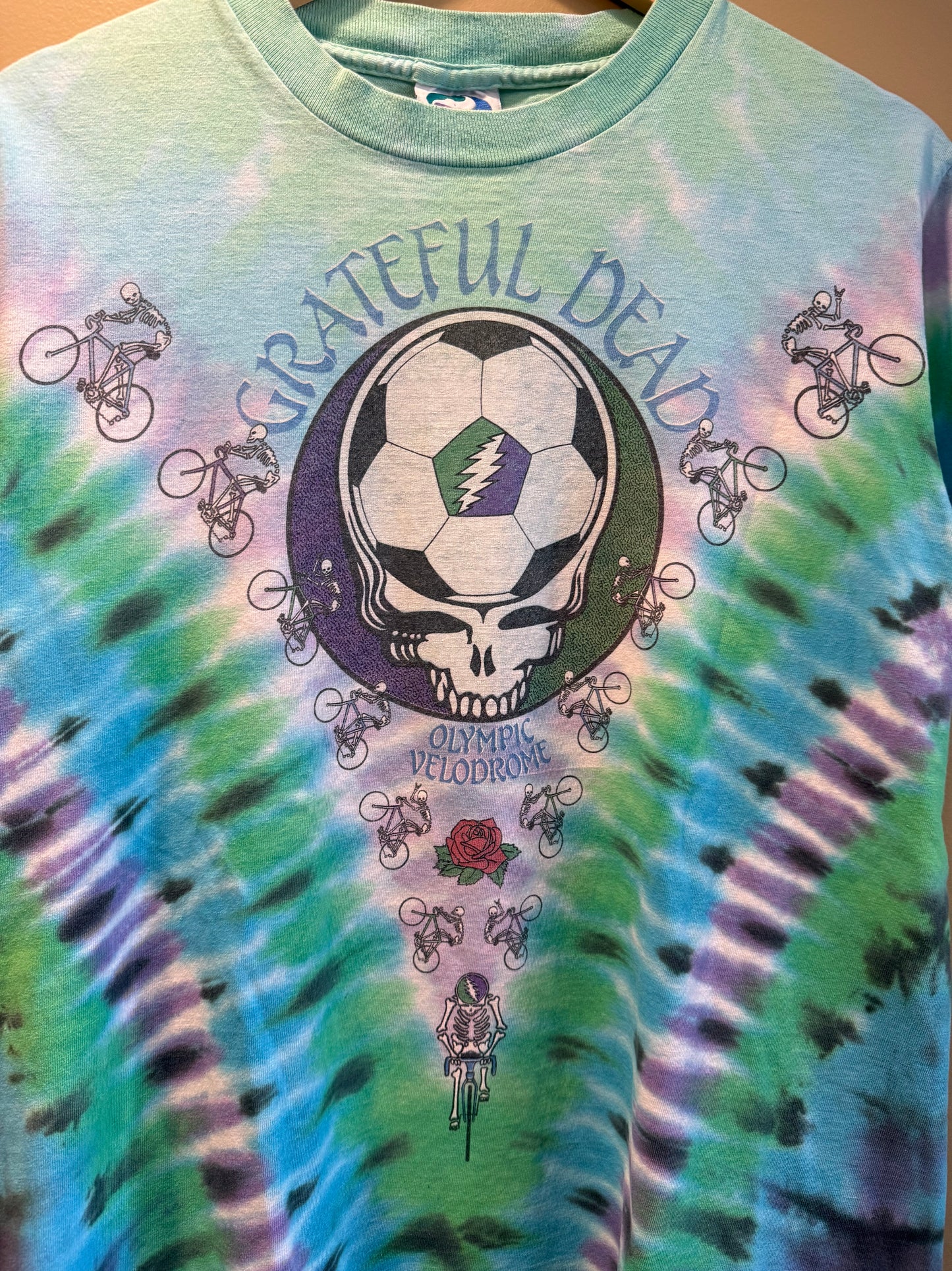 Vintage Grateful Dead Olympic Velodrome Los Angeles Soccer Tie Dye T-Shirt- M