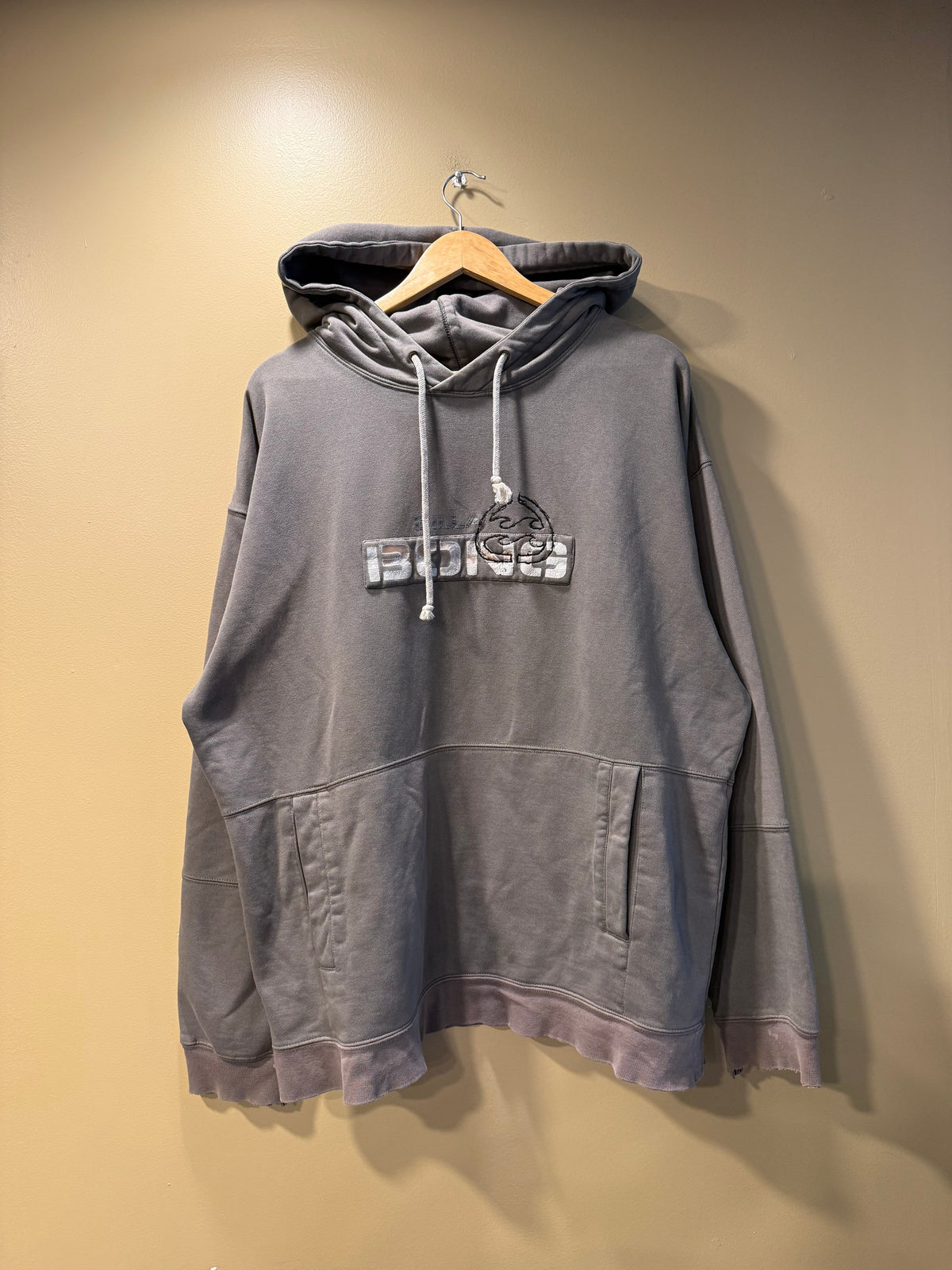 Vintage Billabong Gray Rare Bong Logo Hoodie Sweatshirt- L/XL