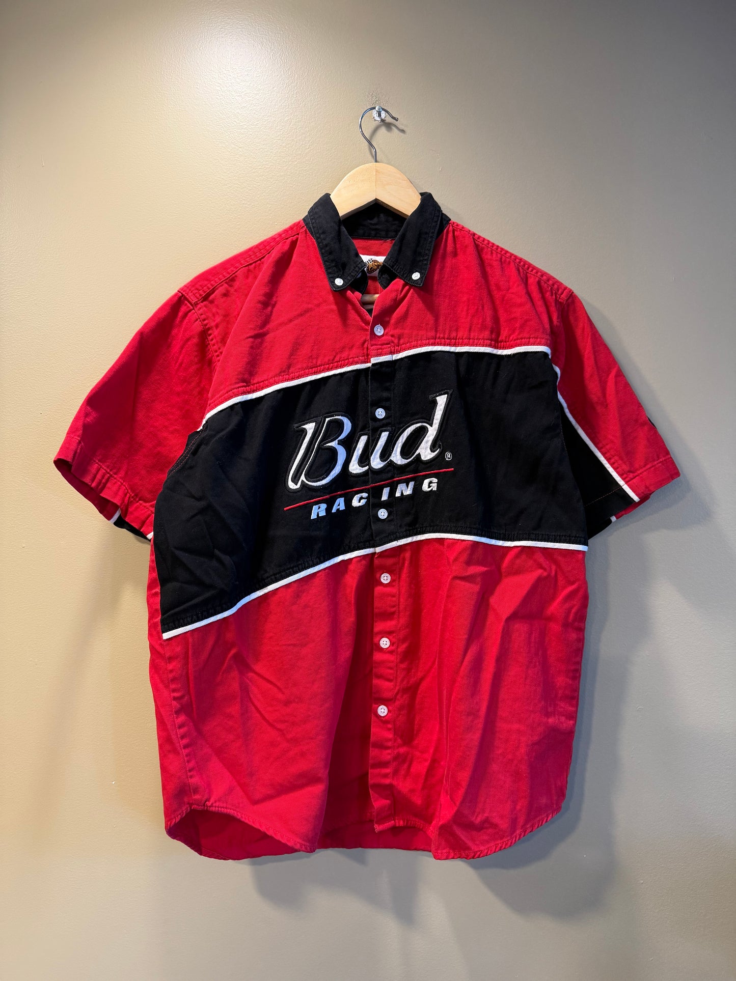 Vintage Budweiser Racing Dale Earnhardt Jr. Button-Up Shirt- M