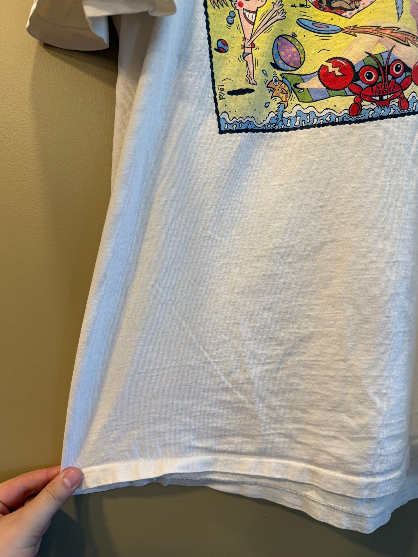 Vintage 7 Up Uncola Island Surfer Art T-Shirt- XL