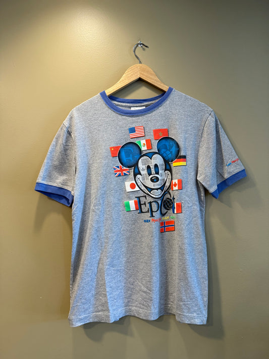 Vintage Disney Epcot Ringer T-Shirt- S