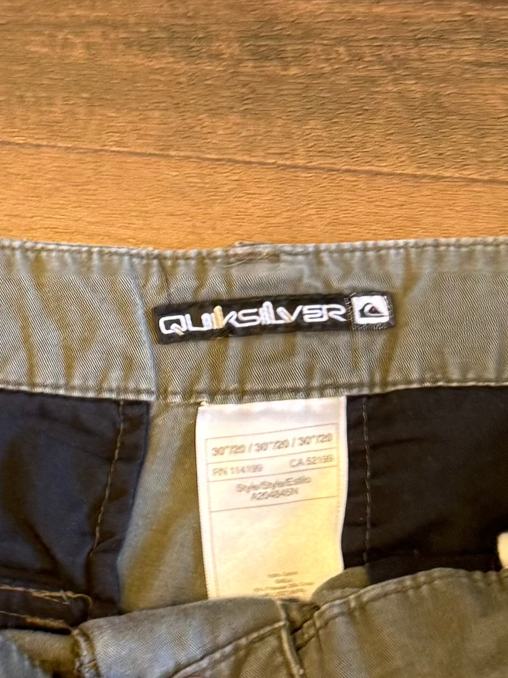 Vintage Quiksilver Green Cargo Shorts- 30