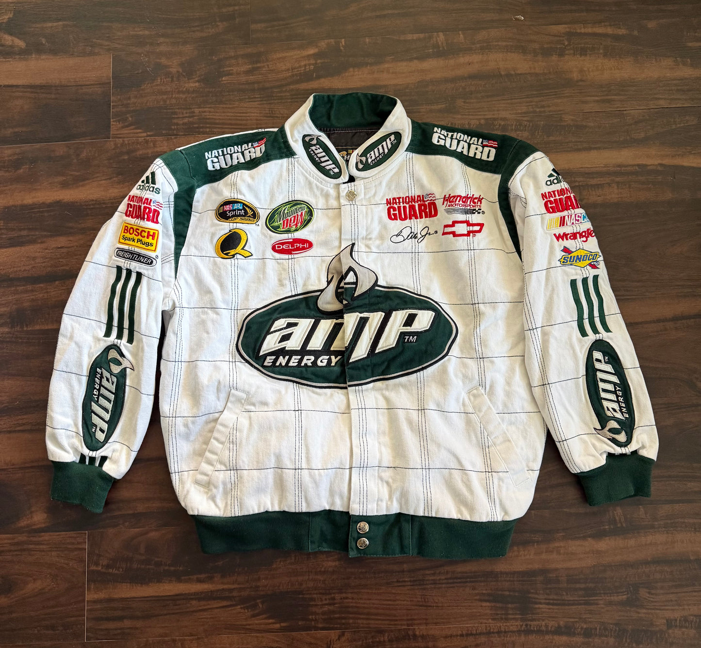 Vintage AMP Energy Dale Earnhardt NASCAR Racing Jacket- L