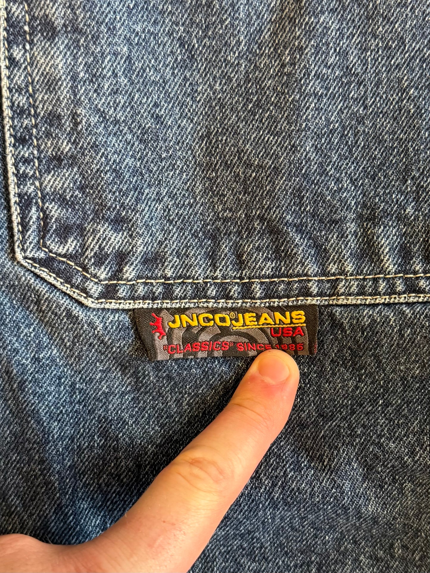 Vintage JNCO Crown Embroidered Streetwear Denim Jeans- 32x32