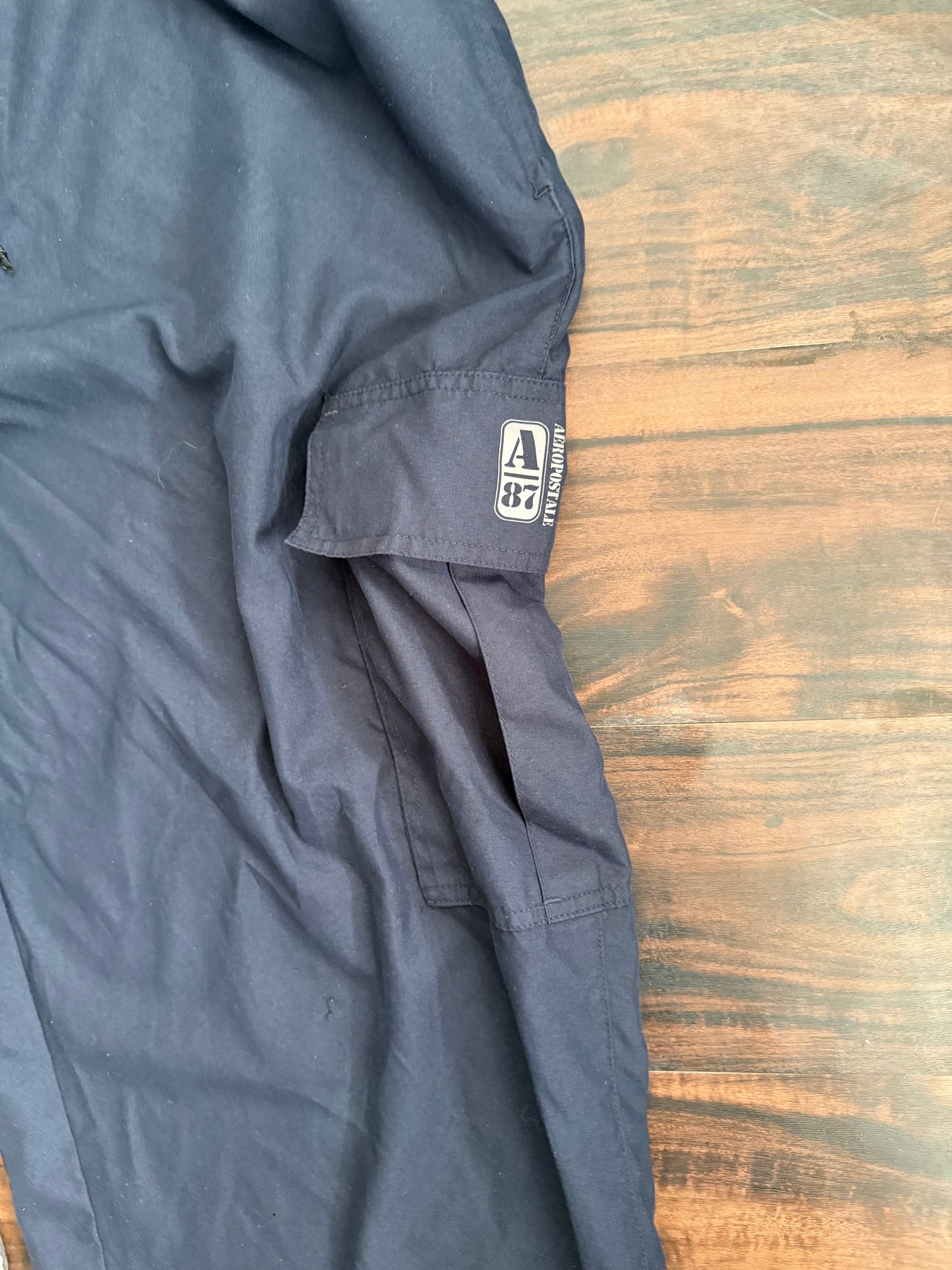 Vintage Aeropostale Black Cargo Jogger Track Pants- XL