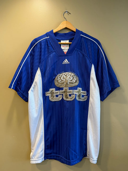 TTT Adidas Blue Embroidery Error Football Soccer Jersey- M