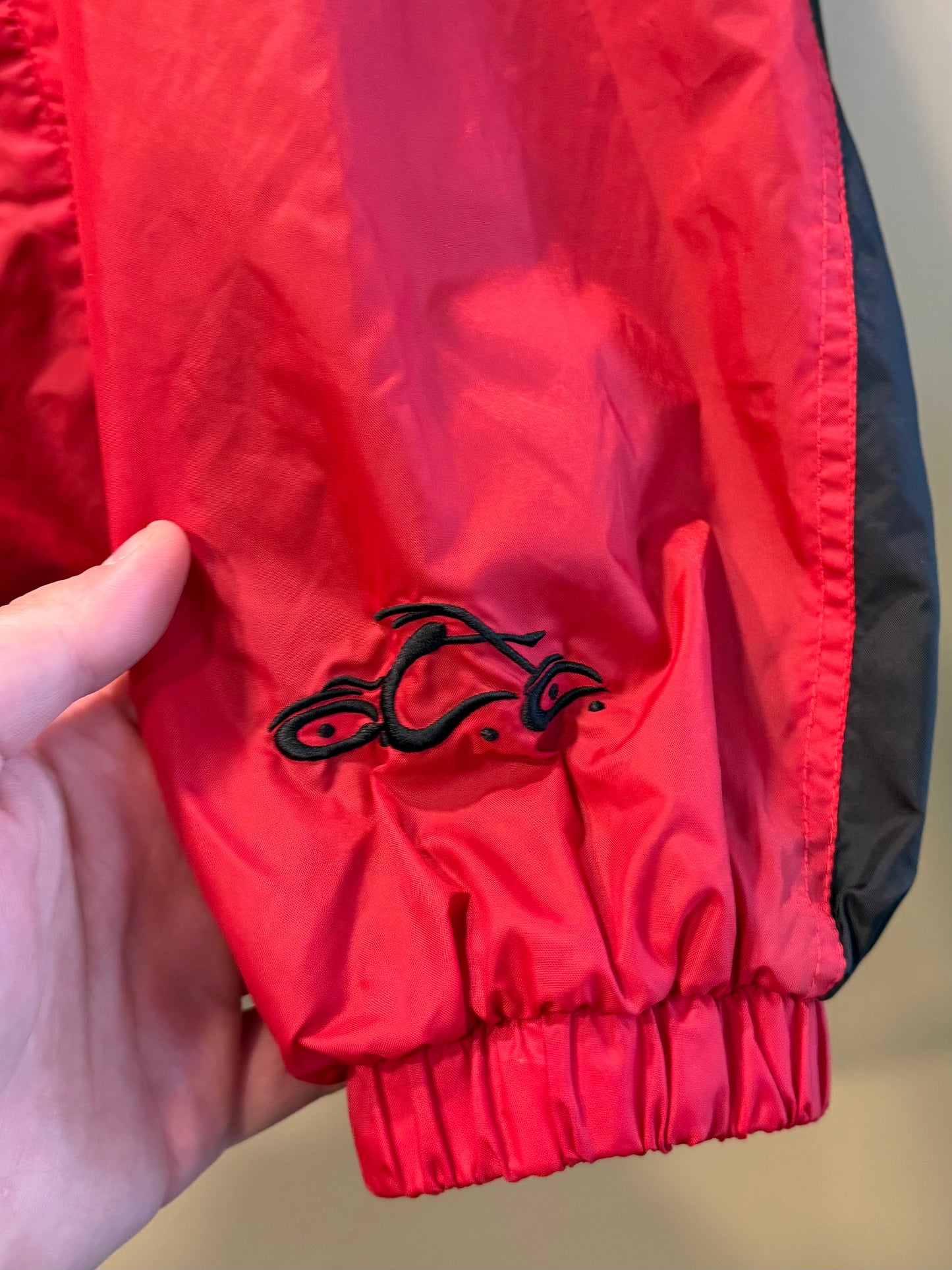 Vintage Orange County Choppers Black & Red Windbreaker Jacket- XXL