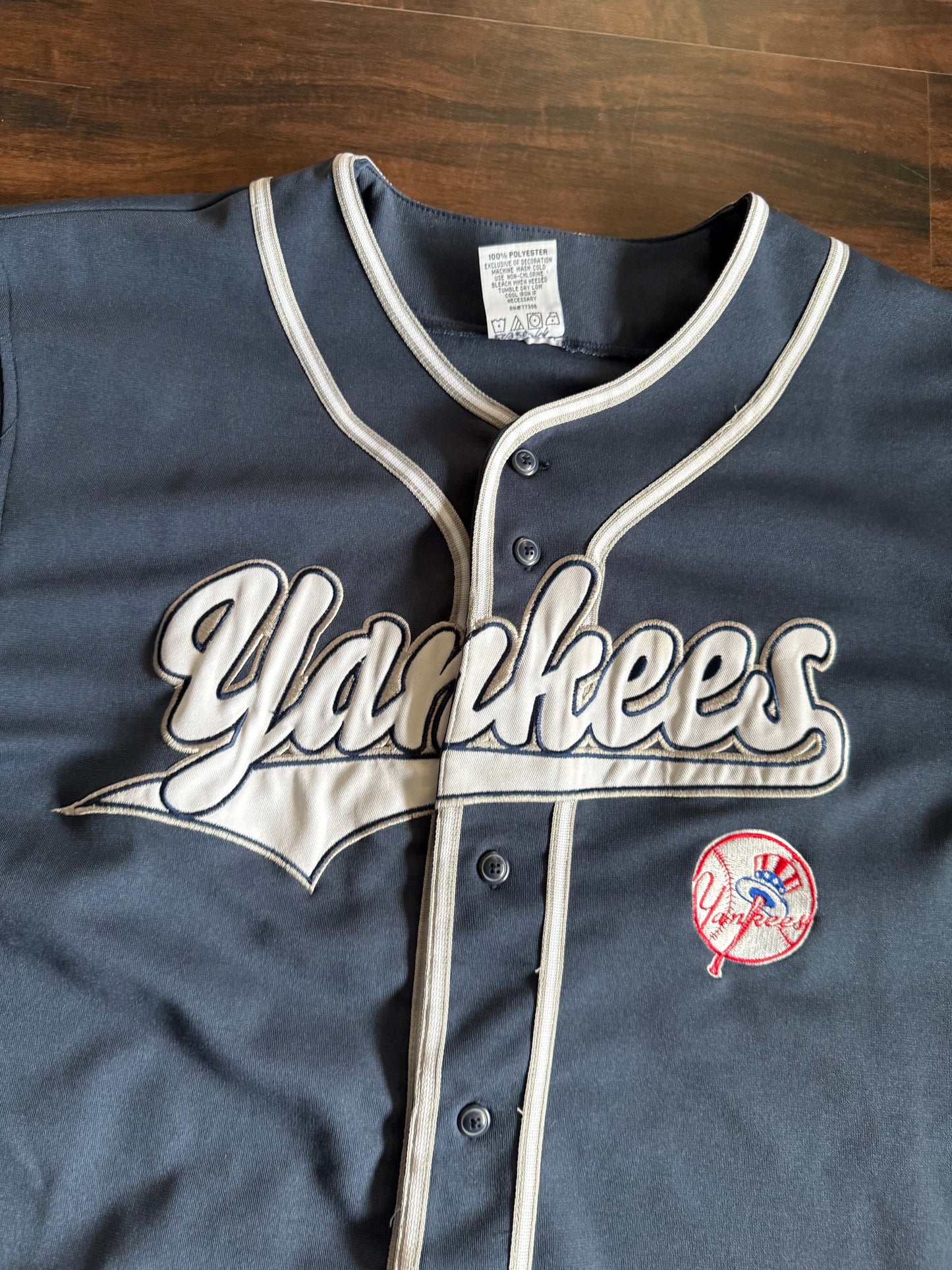 Vintage New York Yankees Blue MLB Baseball Jersey- XL