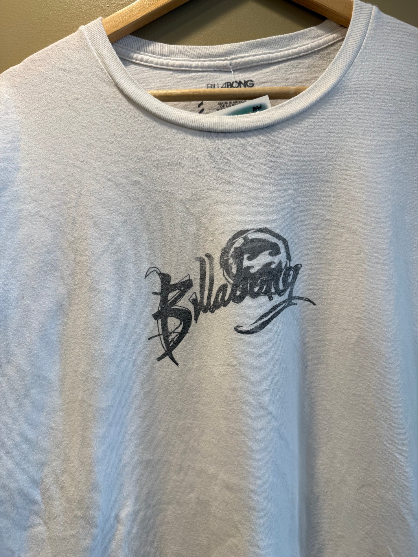 Vintage Billabong Surfwear Big Print White T-Shirt- XL