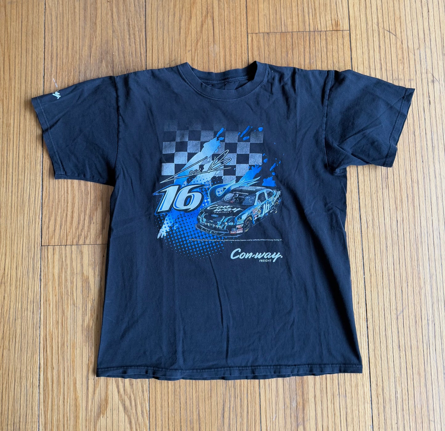 Vintage NASCAR Colin Braun Car Racing T-Shirt- L