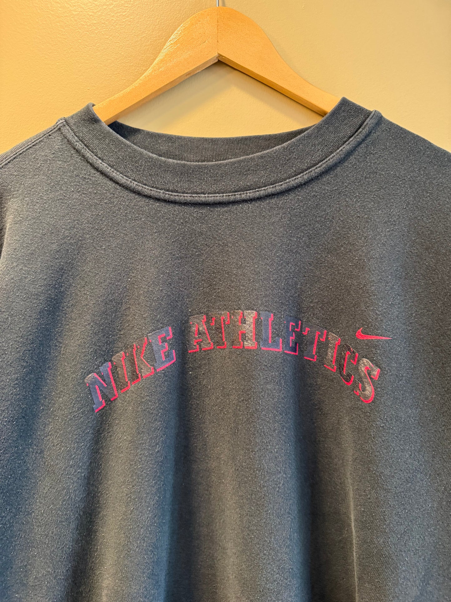 Vintage Y2K Nike Athletics Black Sweatshirt- XXL