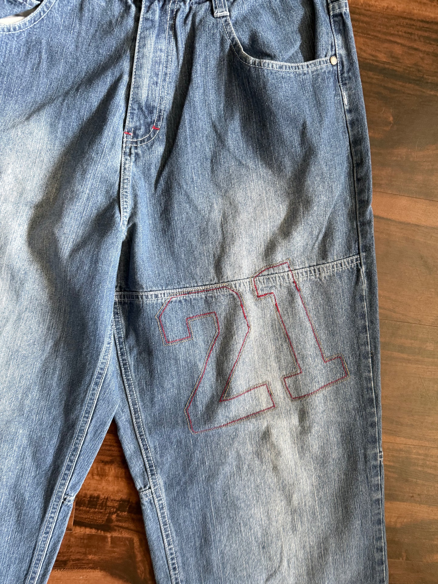 Vintage Y2K South Pole Baggy Streetwear Denim Jeans- 34x31