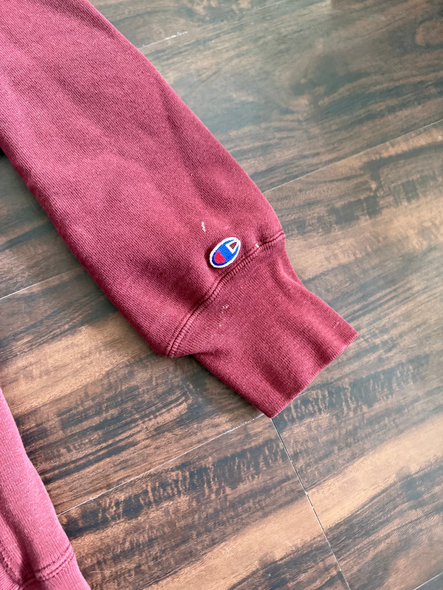 Vintage 80s Harvard University Champion Reverse Weave Maroon Crewneck Sweatshirt- L