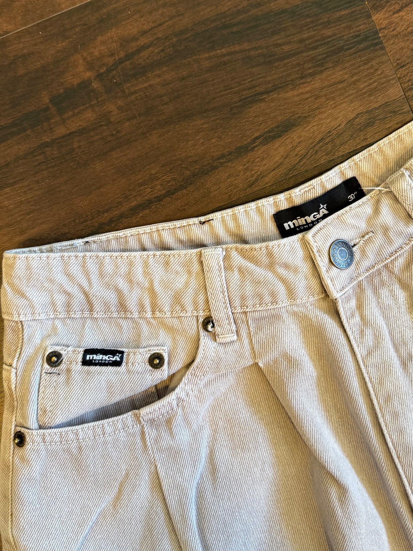Minga London Wide Leg Tan Streetwear Pants- 30x30