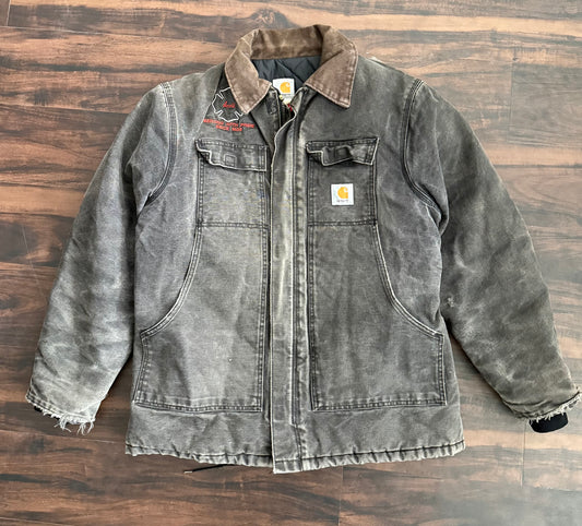 Vintage Carhartt Fire Department Black Jacket- L