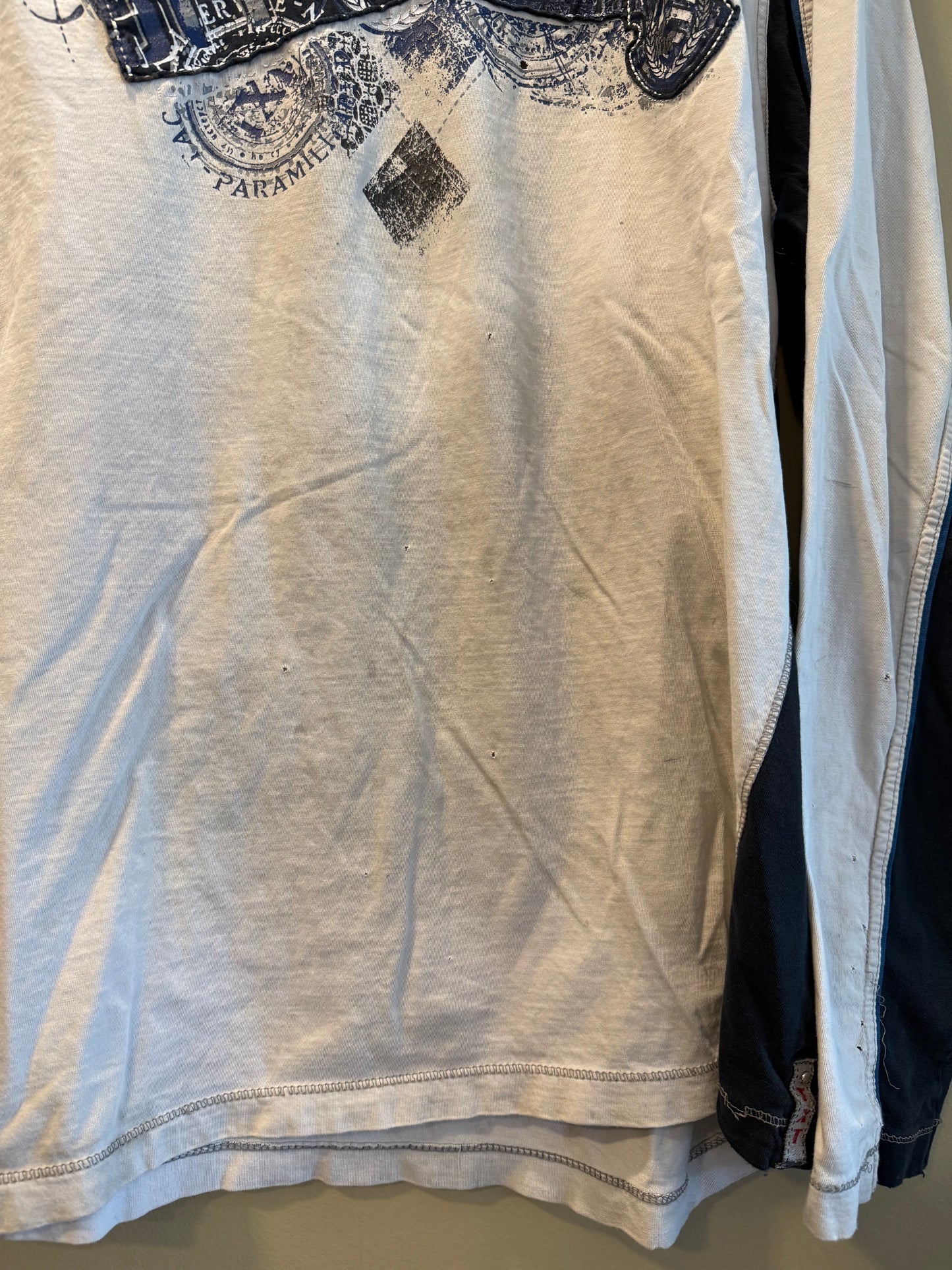 Vintage Y2K Reg. Int. 97 White Long Sleeve T-Shirt- XL