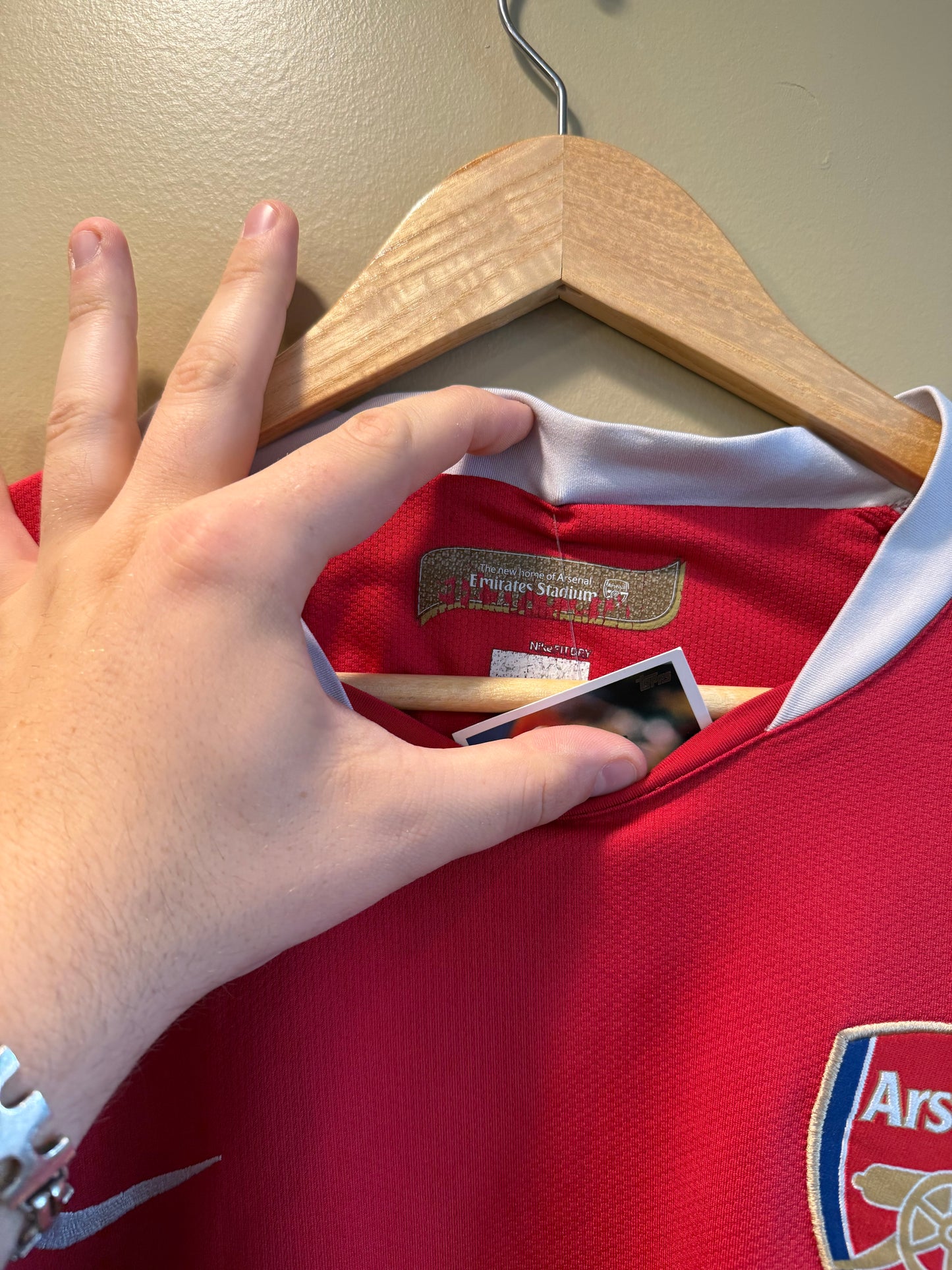 Nike Arsenal Red Long Sleeve Soccer Jersey- XL