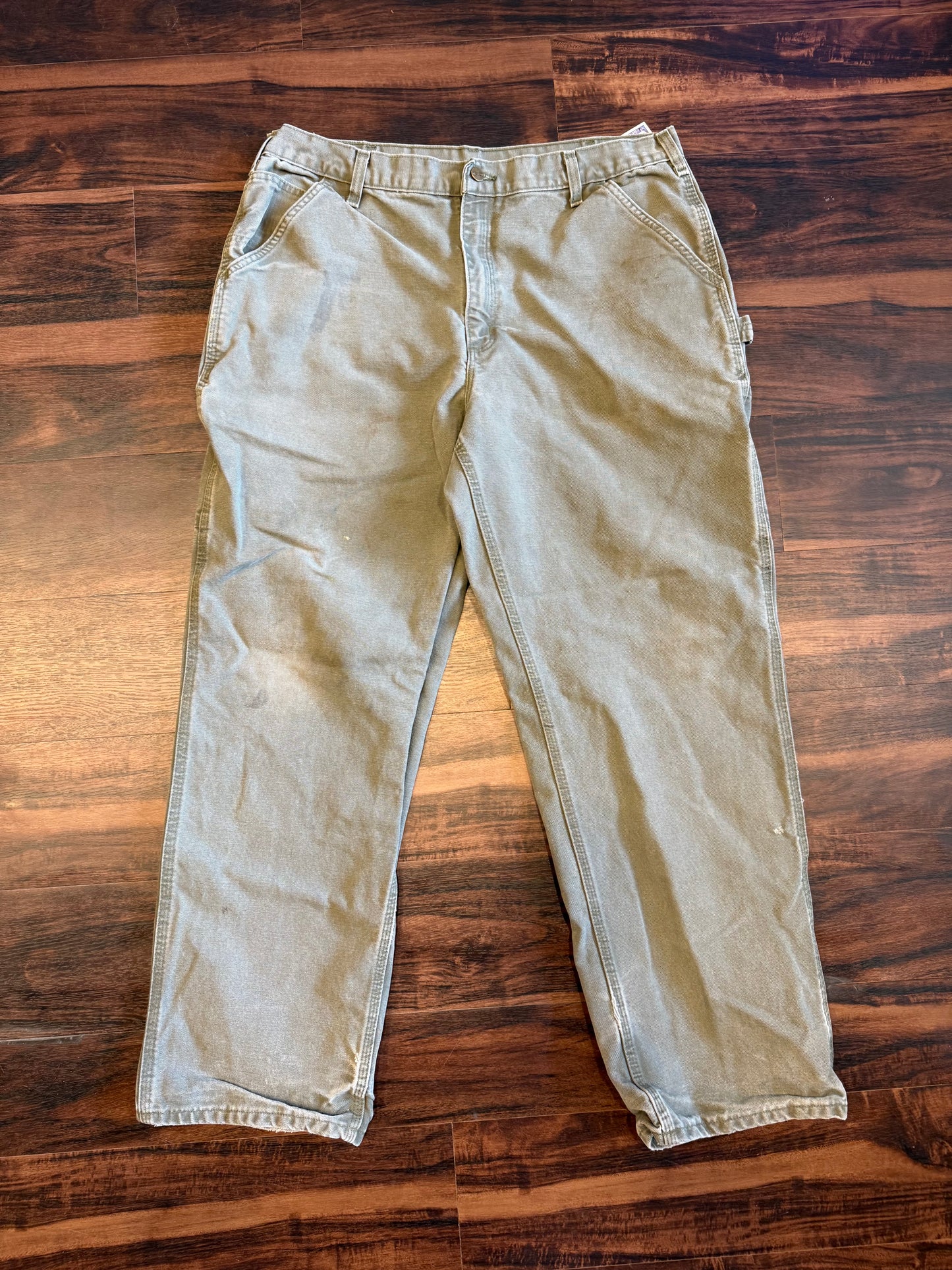 Vintage Carhartt Olive Green Carpenter Pants- 36x31