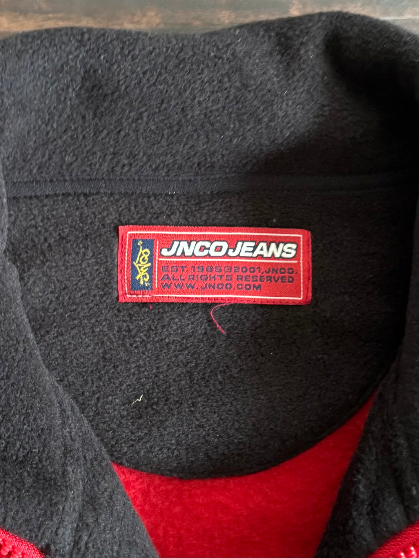 Vintage JNCO Red Dice Bowling Fleece Jacket- XL