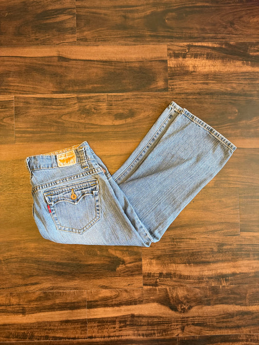 Vintage Levi’s Light Wash Low Rise Capri Denim Pants- 34