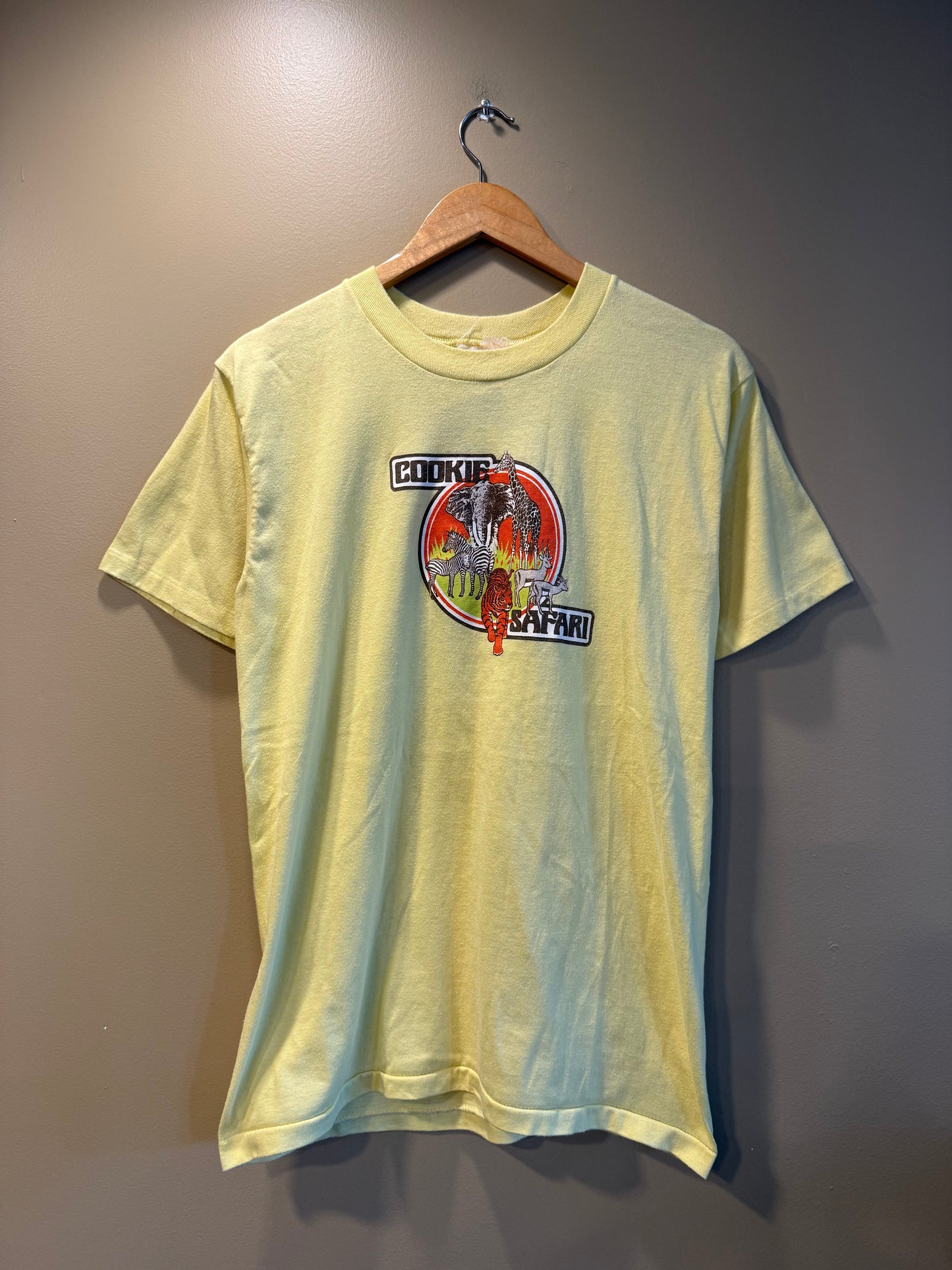 Vintage Cookie Safari Yellow T-Shirt- S/M