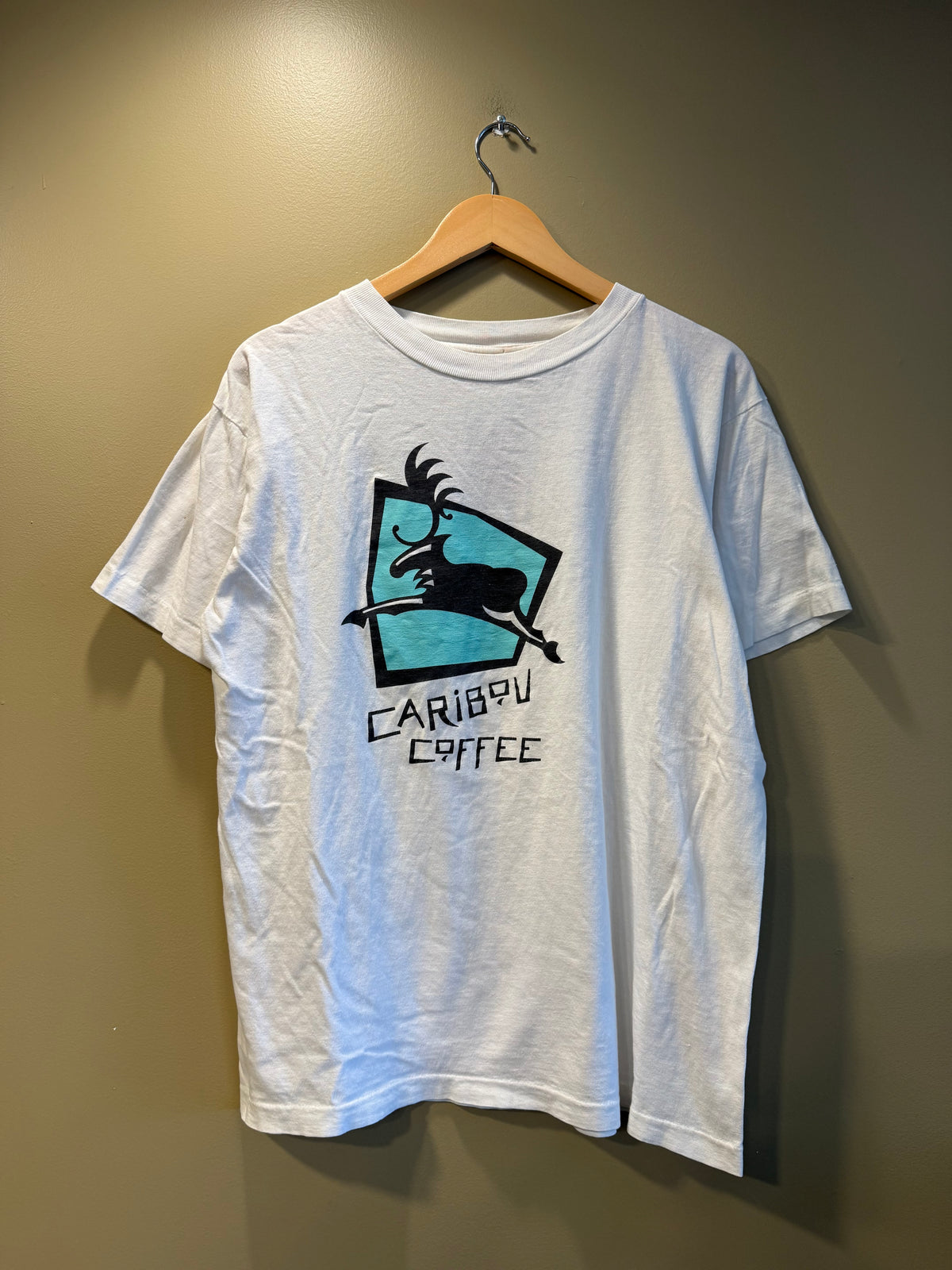 Vintage Caribou Coffee T-Shirt- L