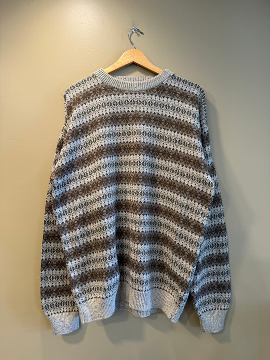 Vintage Croft & Barrow Patterned Sweater- XL