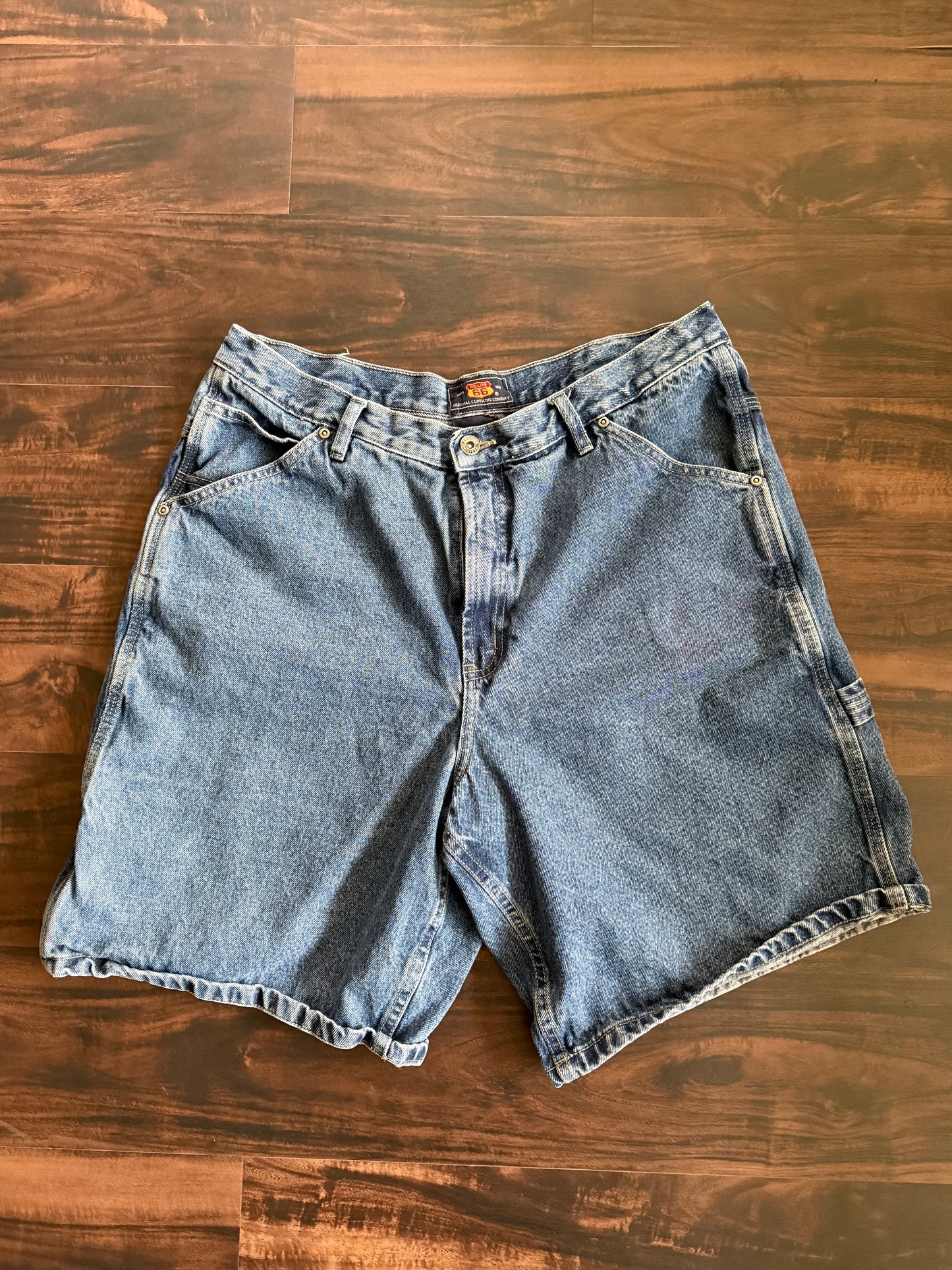Vintage Route 66 Carpenter Denim Jean Shorts- 32
