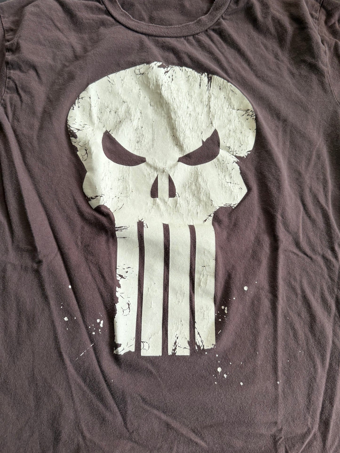 Vintage Marvel by Mad Engine The Punisher Brown T-Shirt- M
