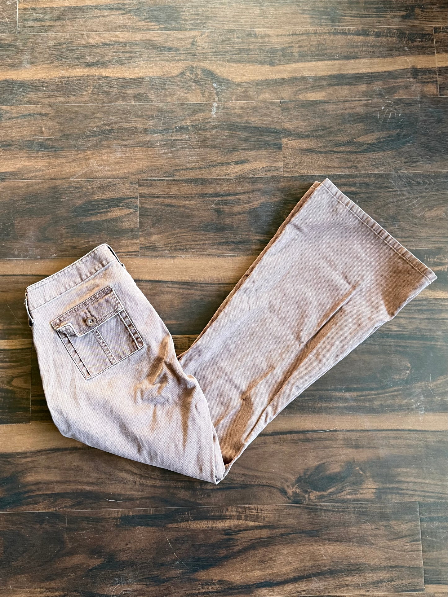 Vintage Y2K L.E.I. Brown Flare Canvas Pants- 30x31