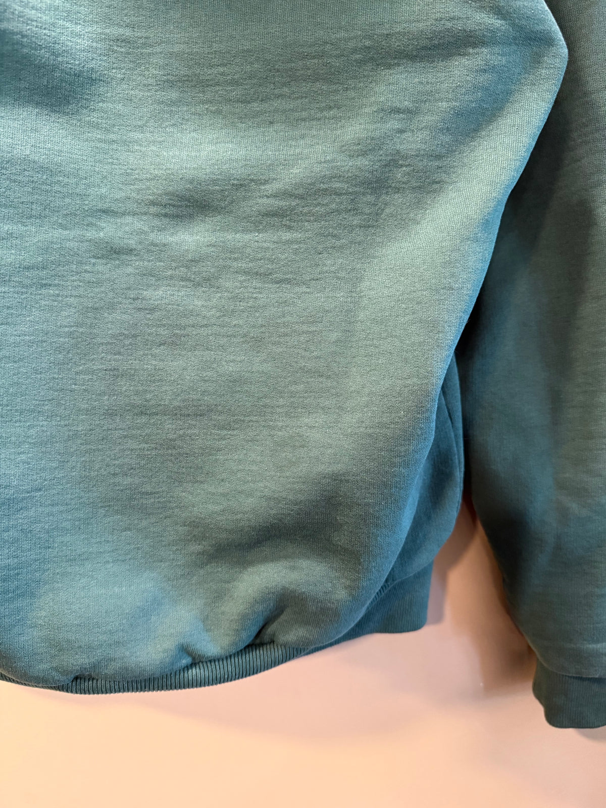Vintage Carhartt Green Thermal-Lined Zip-Up Hoodie Sweatshirt- M