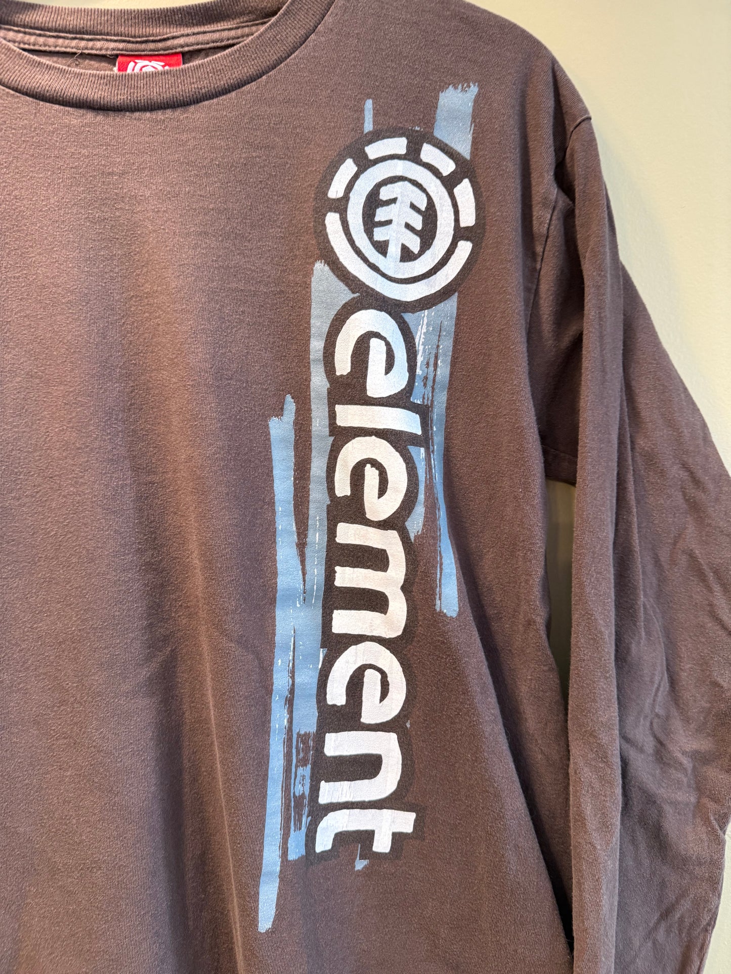 Vintage Element Skateboards Brown Long Sleeve T-Shirt- M