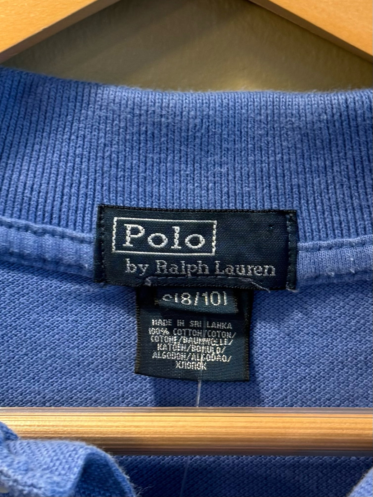Vintage Y2K Polo Ralph Lauren Woman’s Blue Polo T-Shirt - S