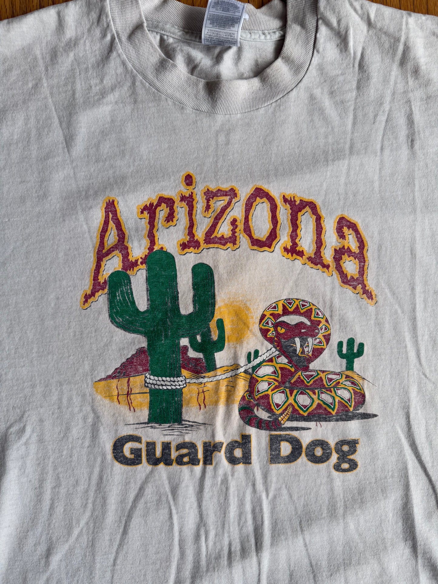 Vintage Arizona Guard Dog Rattlesnake T-Shirt- L