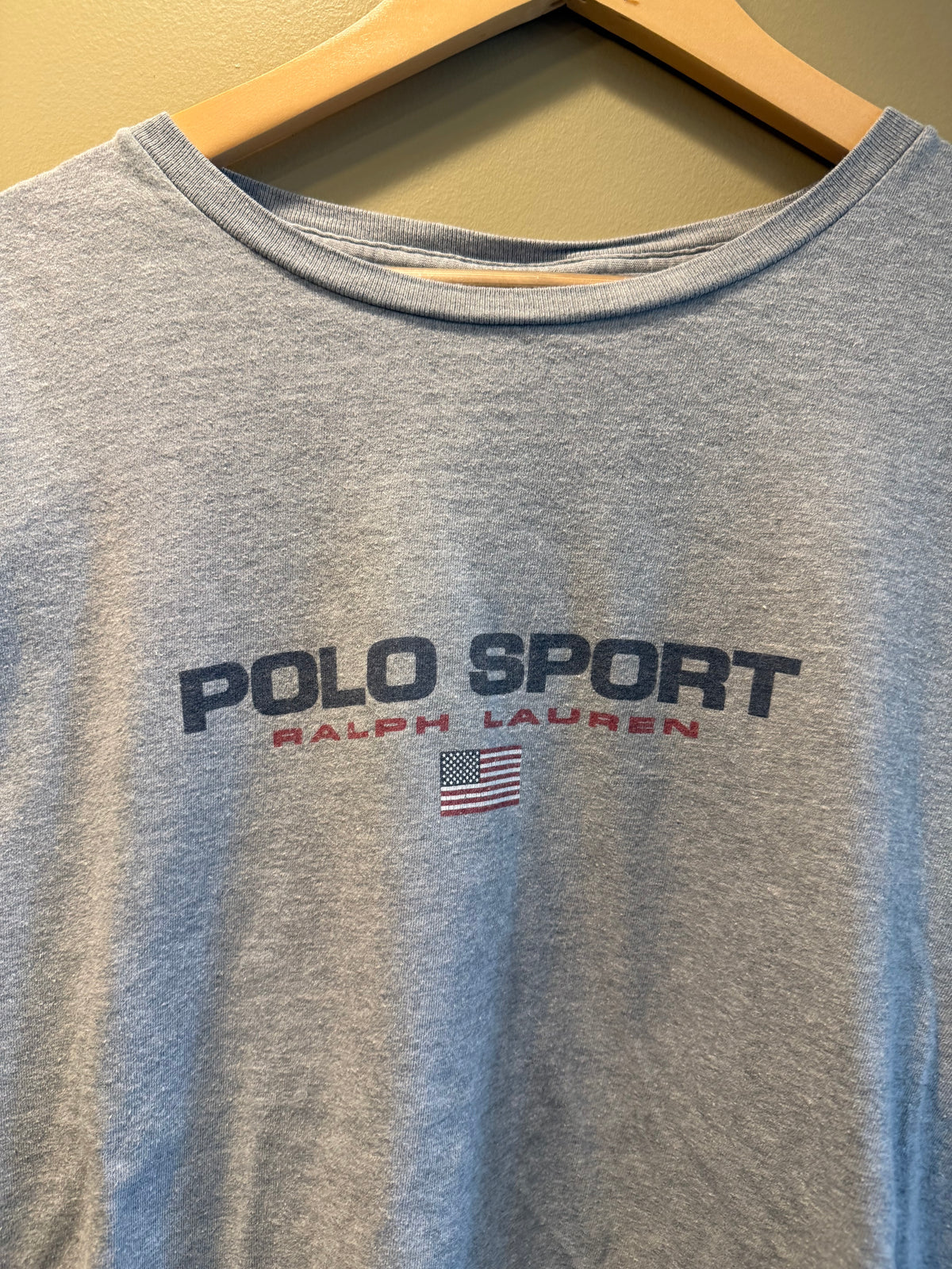 Vintage Polo Ralph Lauren Polo Sport Gray Long Sleeve T-Shirt- L