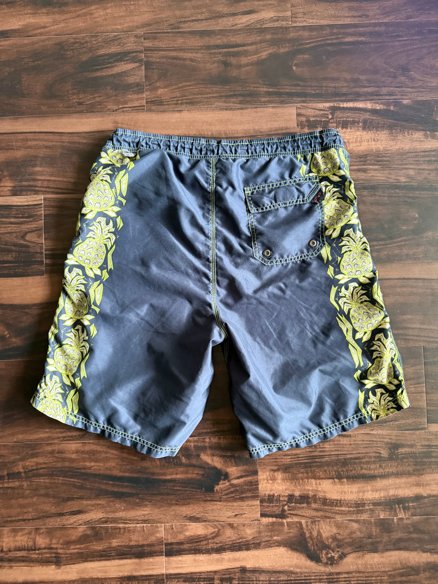 Vintage Ocean Pacific Tropical Board Shorts- 36