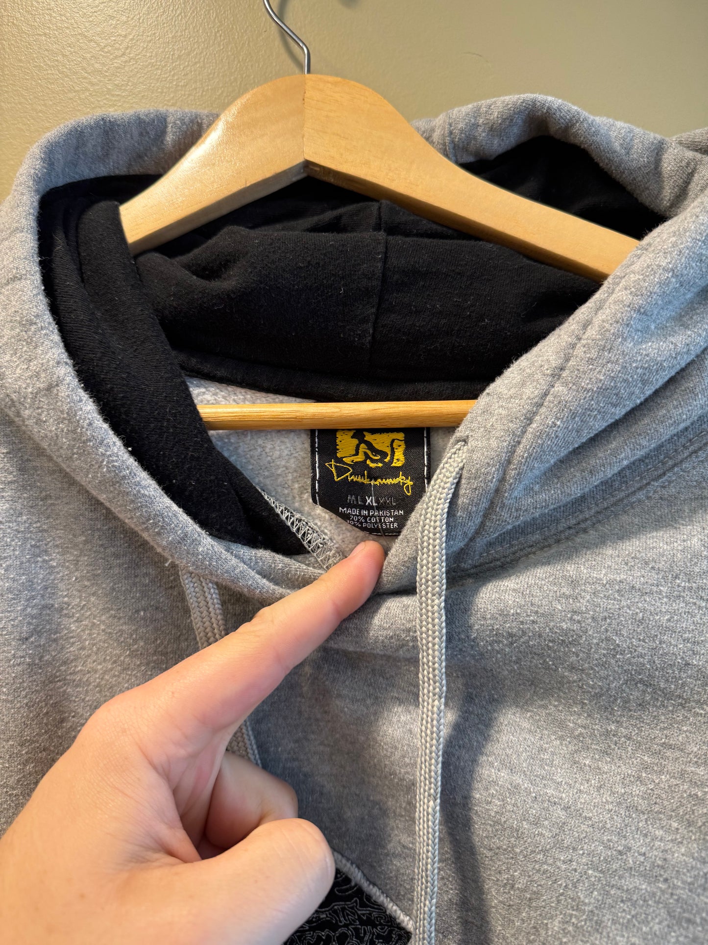 Vintage Y2K Drunk Munkey Hoodie Sweatshirt- XL