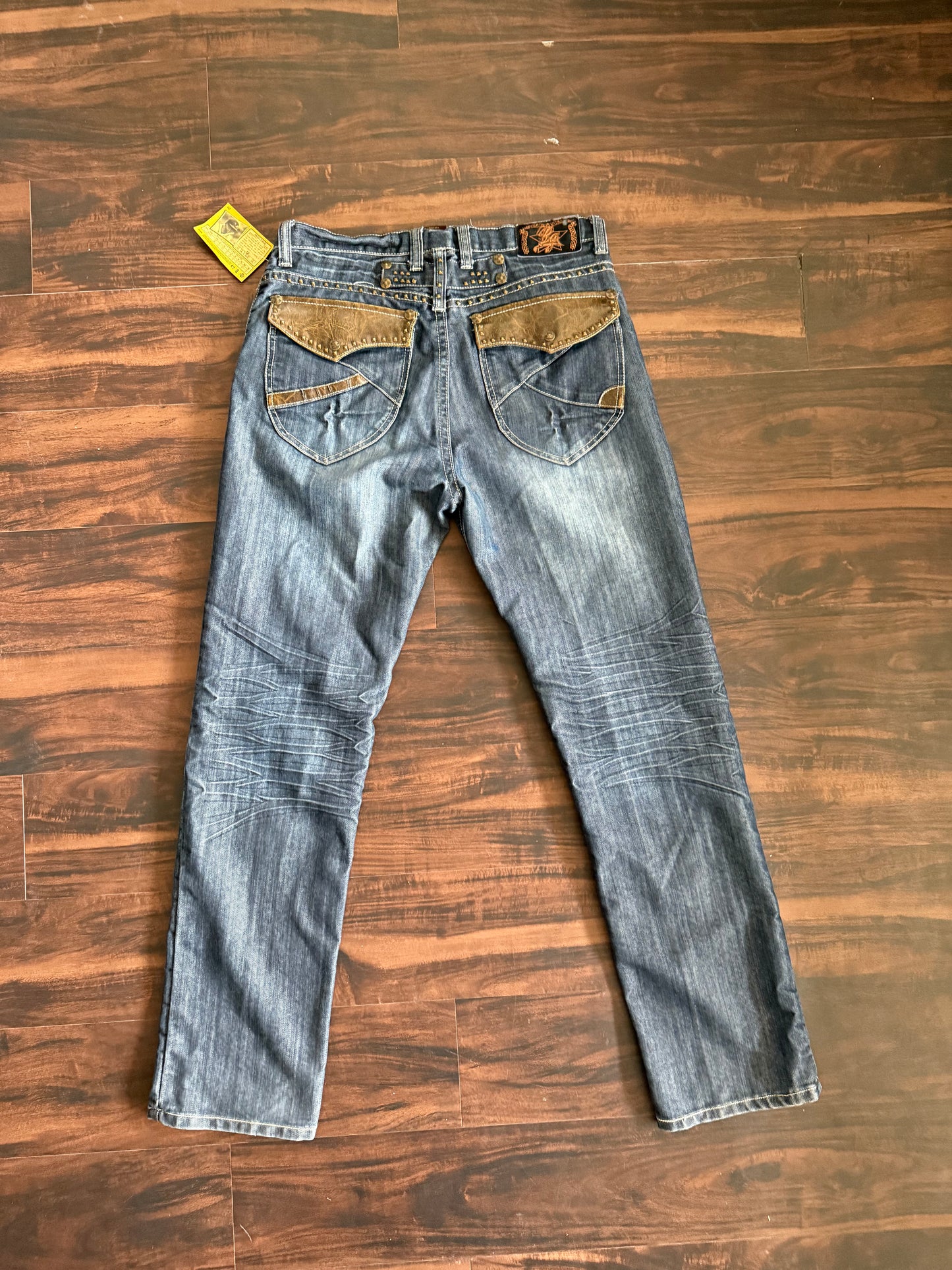 Vintage Y2K BG Studded Denim Jeans- 34x34