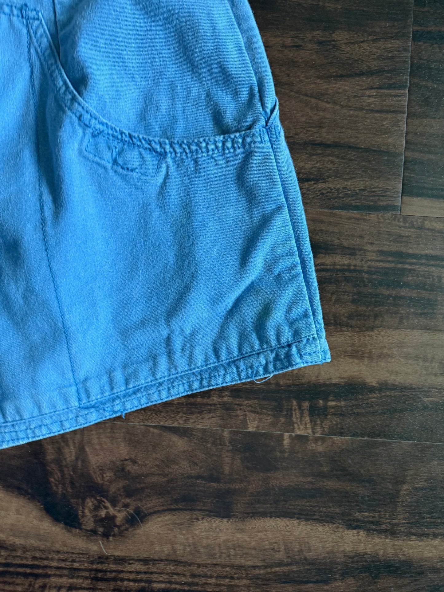Vintage 70s Patagonia Women’s Blue Stand-Up Shorts- 28