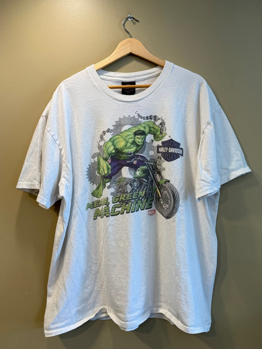 Vintage Harley Davidson Marvel The Hulk T-Shirt- XL