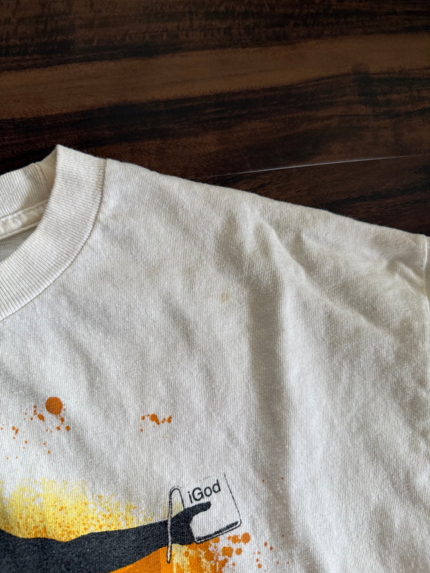 Vintage i Tune In To God Apple Jesus T-Shirt- L