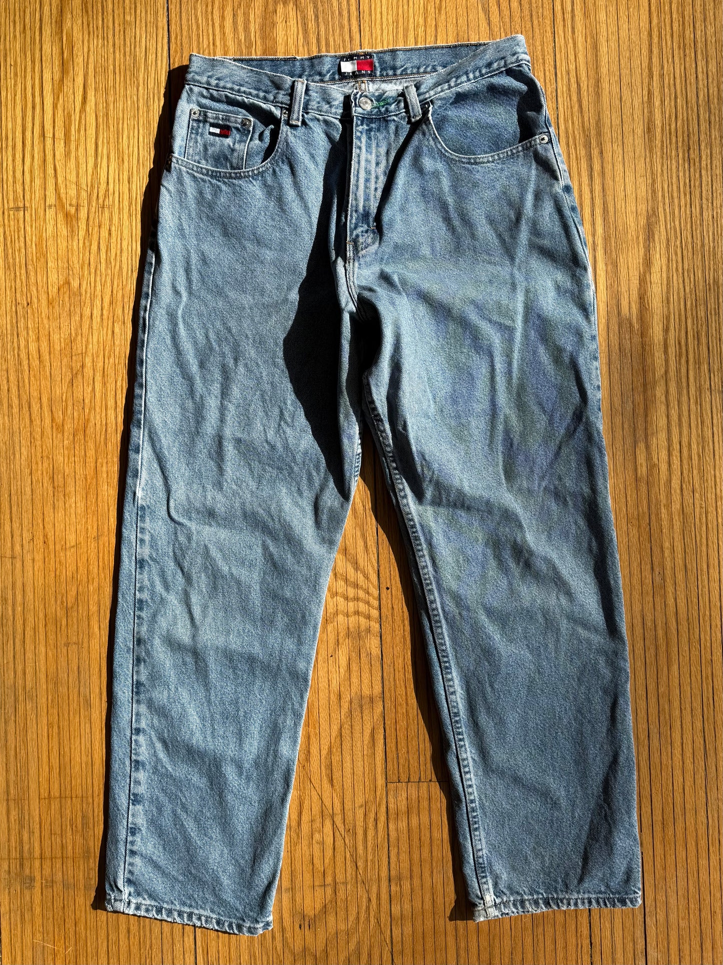 Vintage Tommy Hilfiger Light Wash Blue Denim Jeans- 31x30