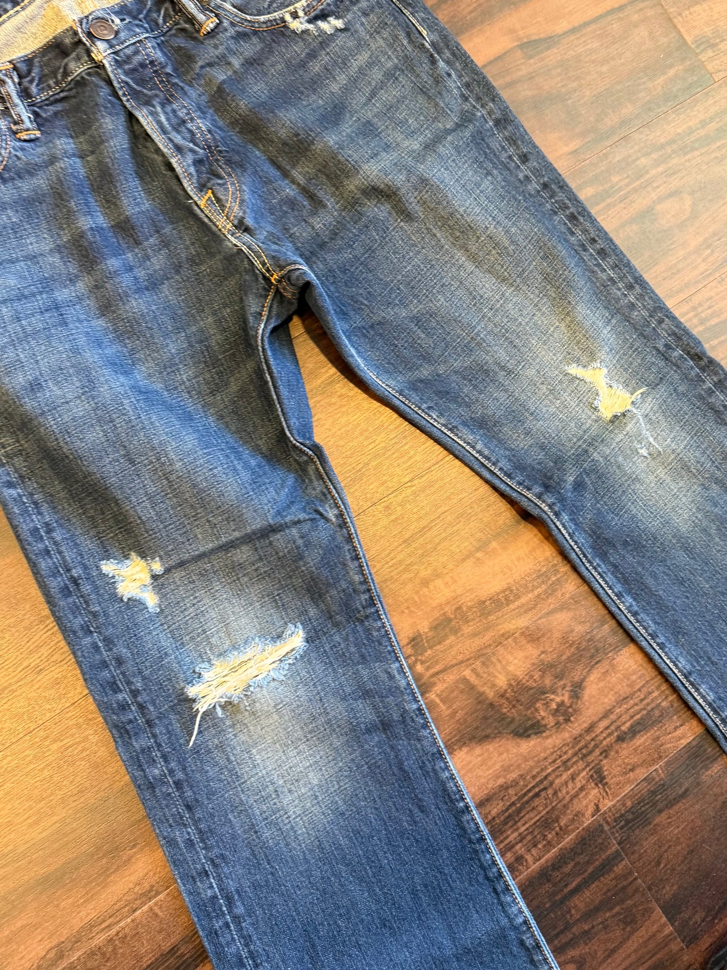 Vintage Abercrombie & Fitch Dark Wash Boot Cut Denim Jeans- 36x34