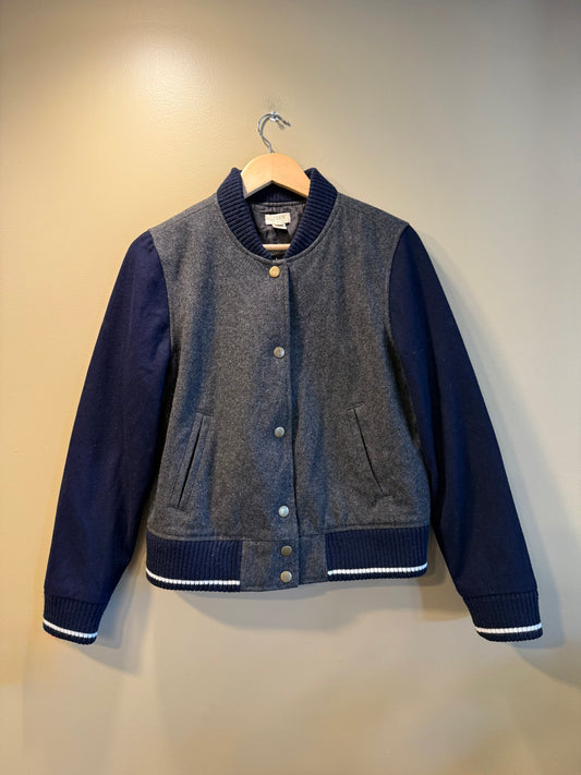 Vintage J Crew Wool Bomber Jacket- S